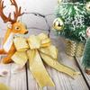 Pendant Bowknot Christmas Bows Christmas Tree Ornaments Ribbon Bows Home Decor Xmas Party Supplies
