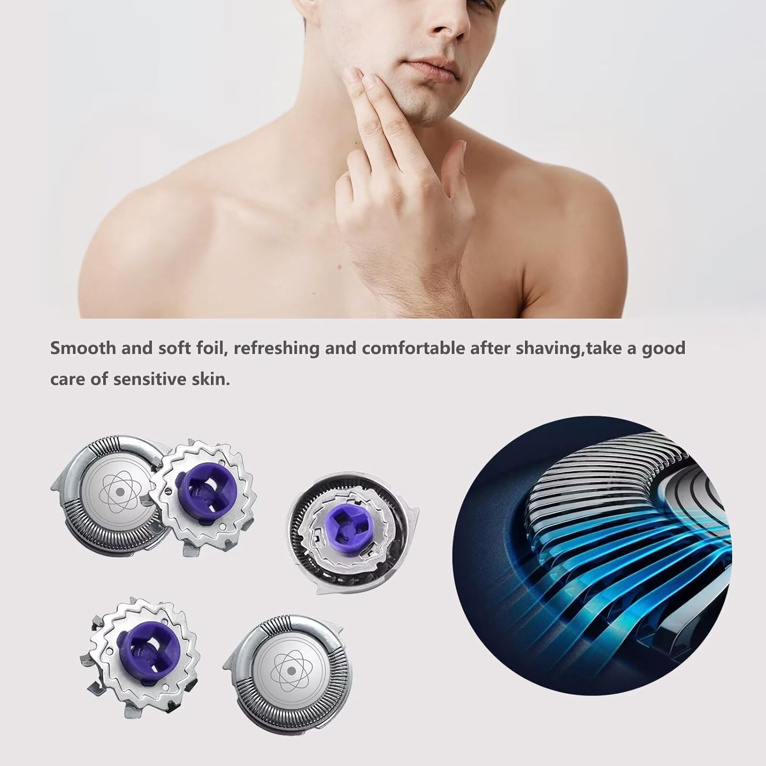 3X Replacement Shaver Head Shaver Blade for Philips Norelco 7950XL,7800XL,7800XLcc, 7810XL, 7380XL, 7360XL, 7350XL, 7345XL, 7340XL, 7325XL, 7315XL,