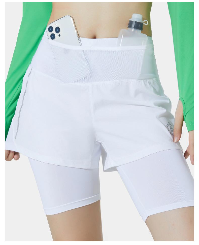Unisex Lightweight Two-in-One Sports Shorts for Outdoor Cycling and Marathon Fitness