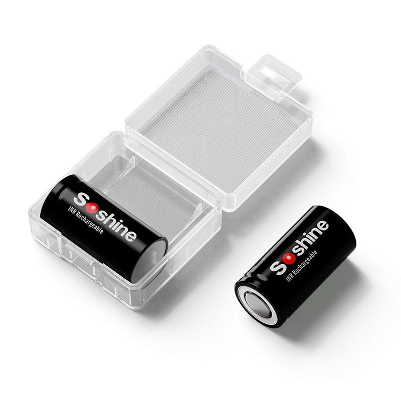 18350 2-Cell Transparent Battery Storage Organizer Case
