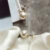 Korean Big Pearl Alloy Stud Earrings Charm Women Fashion Jewelry Party Gift