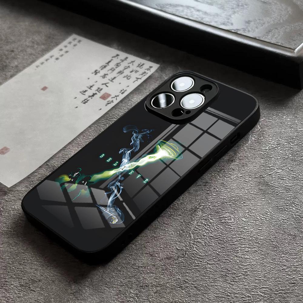 

The X Files I Want To Believe Phone Case For IPhone 15 Pro Max 14 Plus 17 Pro Max 12 11 13 X XR XS 16 Plus Air SE Glass Cover iPhone12
