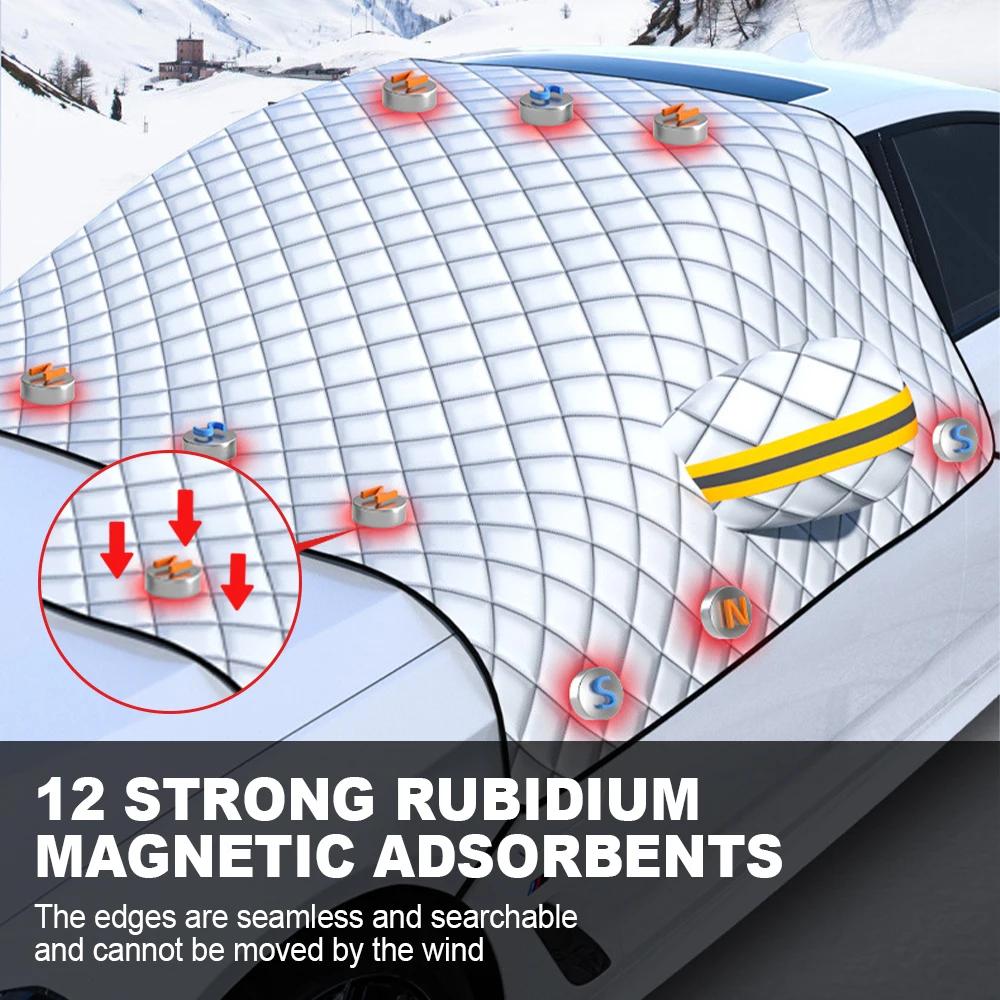 Car Windshield Snow Ice Protector Magnetic Window Sun Shade Anti Snow Frost Ice Cover Visor Auto Winter Exterior Accessories