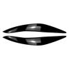 Front Headlight Eyelids Eyebrow Cover Gloss Black For BMW 5 Series F10 F11 11-14
