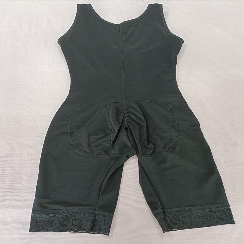 European & American Lace Body Shaping One-Piece: Hook-and-Eye Closure, Abdominal Tightening, Butt Lifting, Tight Fit, Sculpting Underwear with Bra.