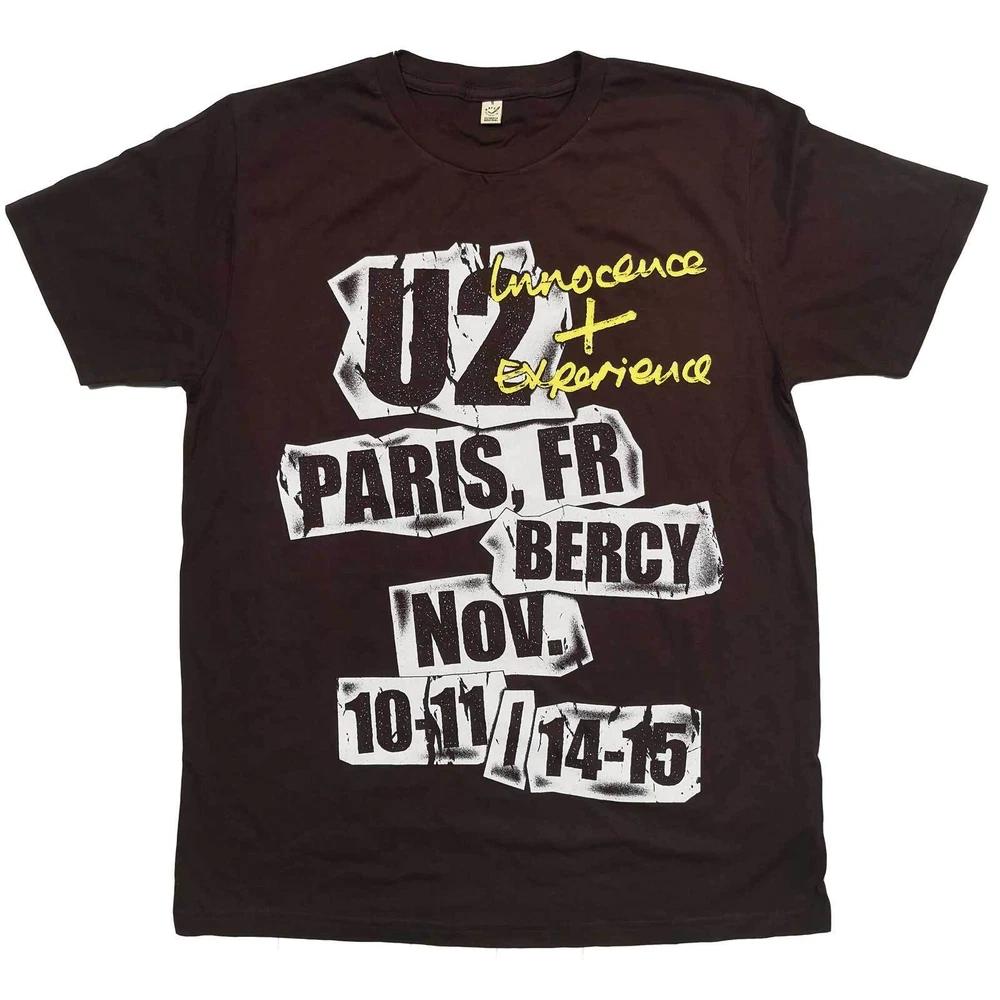 U2 Unisex Tshirt Ie Paris Event 2015 (Extour) S
