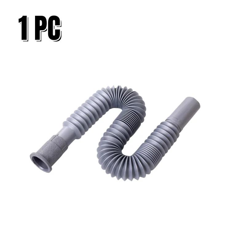 

Водосточная труба для умывальника Канализационная труба Утолщенная телескопическая водопроводная труба Гофрированная пластиковая сливная труба для раковины Дезодорант Выдвижной пластиковый шланг