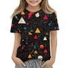Kinder Mode Lässig Kurzarm Tier Floral Print Rundhals T-Shirt Top