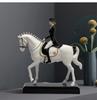 British style simple riding figures, home horse ornaments, living room study decorations
