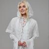 Embroidery Lace Turban Veils Latin Mass Scarf Head Covering Bridal Shower Head Scarf for Religious Church Event Gathering