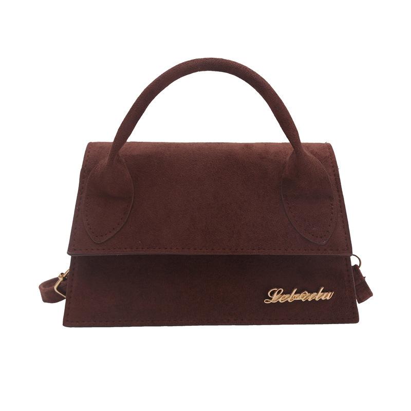 French fashion simple casual high-end shoulder messenger bag women's 2025 four seasons new fashion versatile small square bag