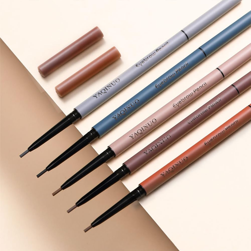 popular eyebrow automatic beginner waterproof and eyebrow eyebrow genuine eyebrow eyebrow powder [TK's product] Multi-color double-ended pencil,