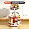 Rotatable Kitchen Storage Rack Kitchen Accessories Spice Storage Rack Clean Storage 360 Degrees Rotatable Organizer Turntable