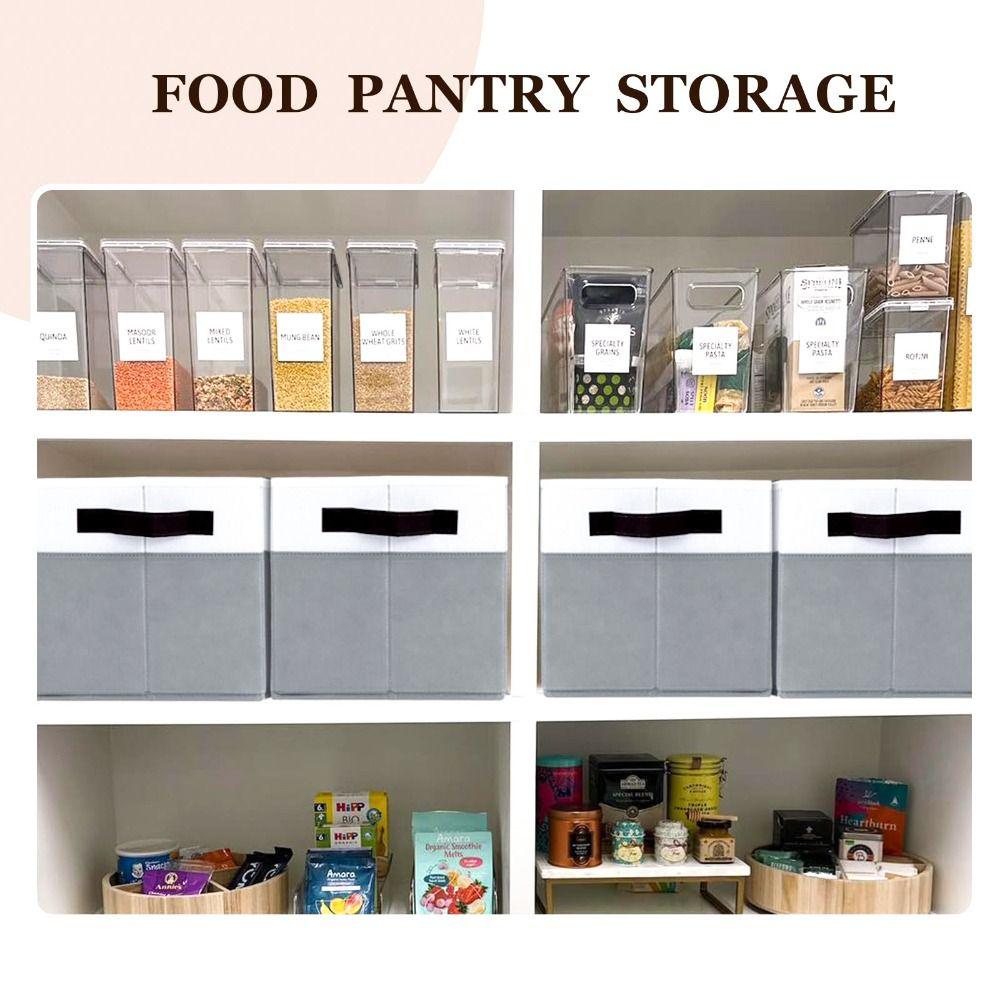 with Lids Large Storage Bins Dustproof Strong Handles Closet Organizers Stackable Storage Baskets