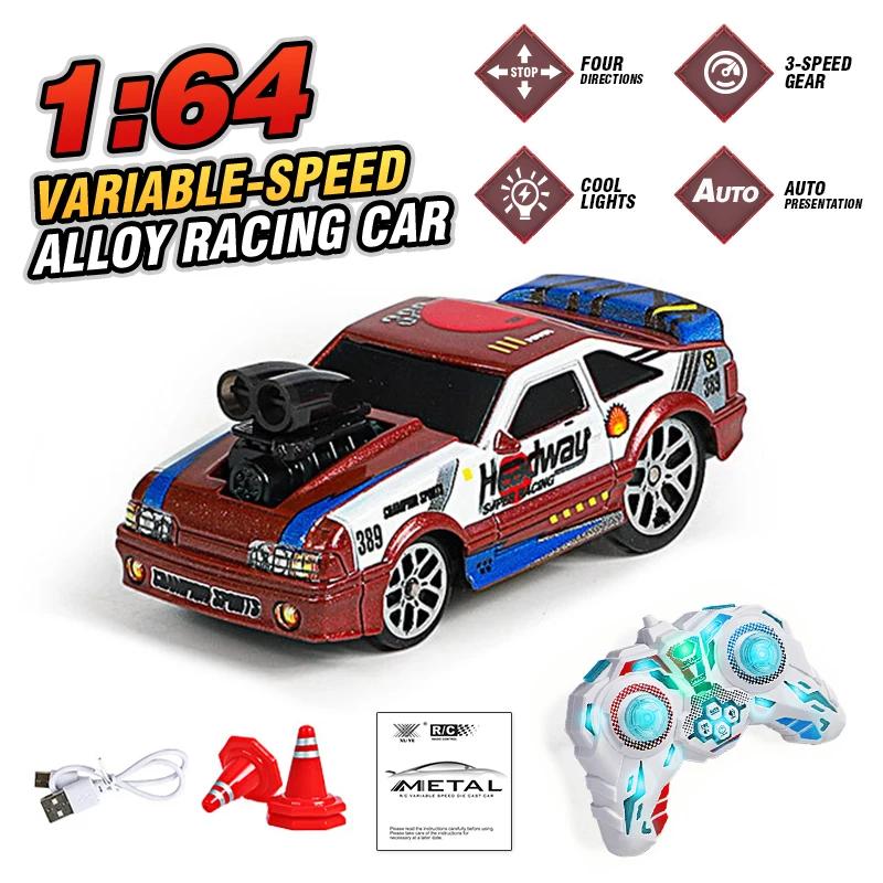 1/64 Mini Remote Control Cars Alloy Drift Rc Car Racing Vehicle Toys 2.4G 4WD Desktop Sports Cars Toys Boys Child Children Gifts