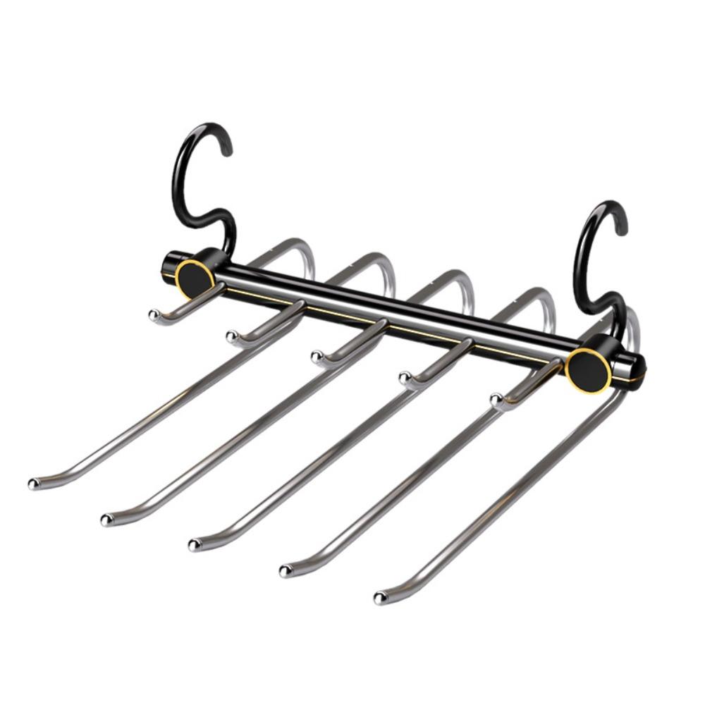 Stainless Steel Pant Hangers Multi-Tier Belt Hangers Scarves Organizer Rack  Closet Organization