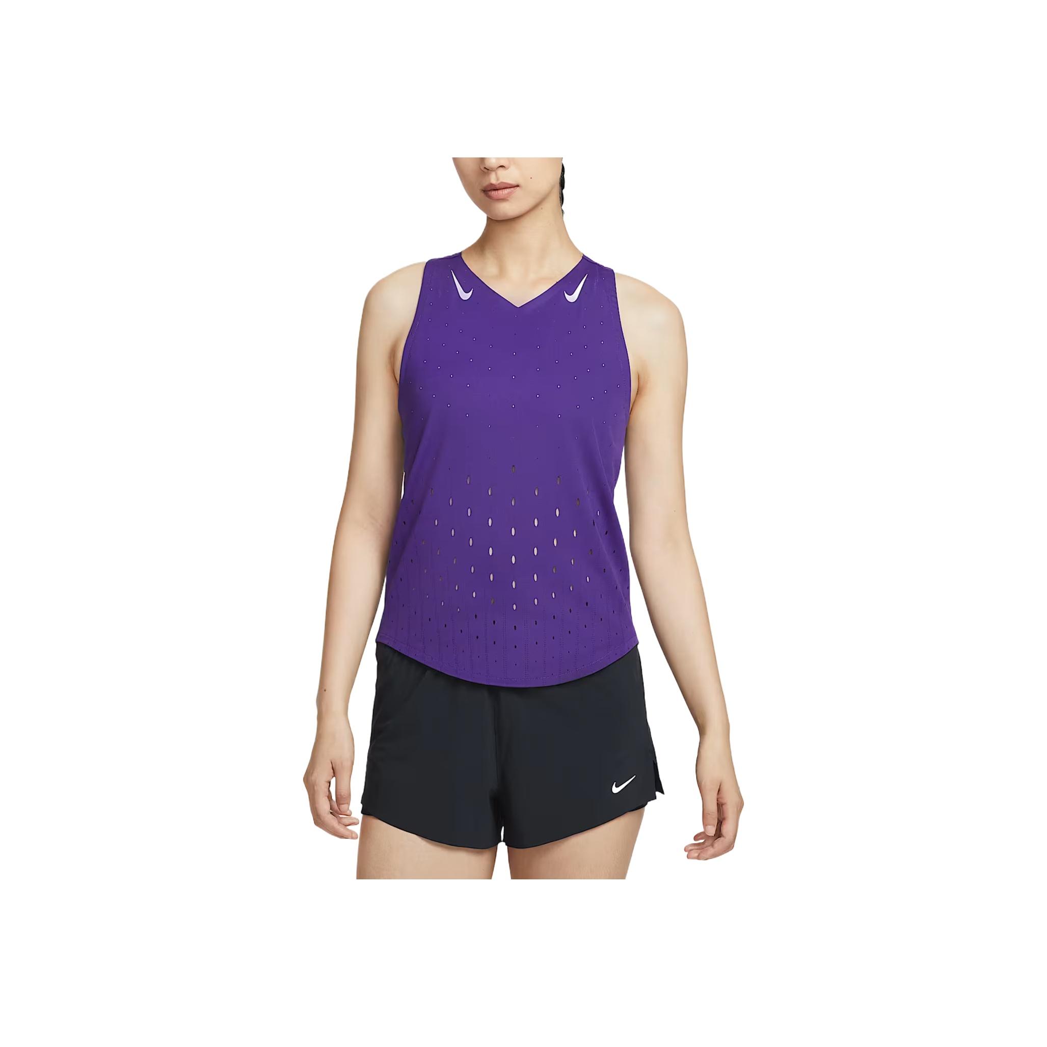 Nike Aeroswift Dri-Fit Adv Comfortable Fashion Casual Versatile Sports Tank Top Women Tops Lavender FN2505-547 M