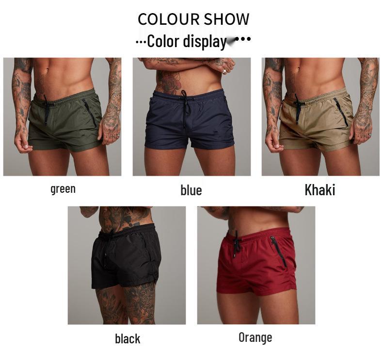 Men's Summer Fitness Running Shorts - Muscle Fit Sports Pants