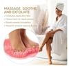 Shower Foot Back Scrubber Silicone Bath Massage Pad Bath Massage Cushion Brush with Suction Cups Wash Foot Mat Exfoliating Brush