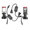 Motorrad LED Scheinwerfer Birne Hohe Helligkeit Fischaugen Lampe Kit Aluminium 12‑24V Fern- und Abblendlicht Y8 H4