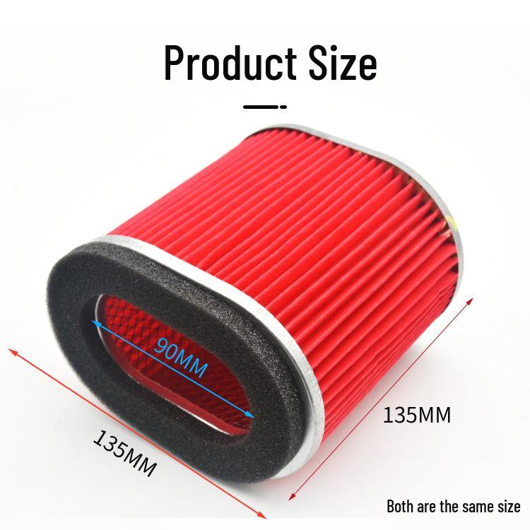 Fukuda Three-Wheeled Motorcycle Air Filter - Paper & Sponge Core, Fits Loncin Lifan