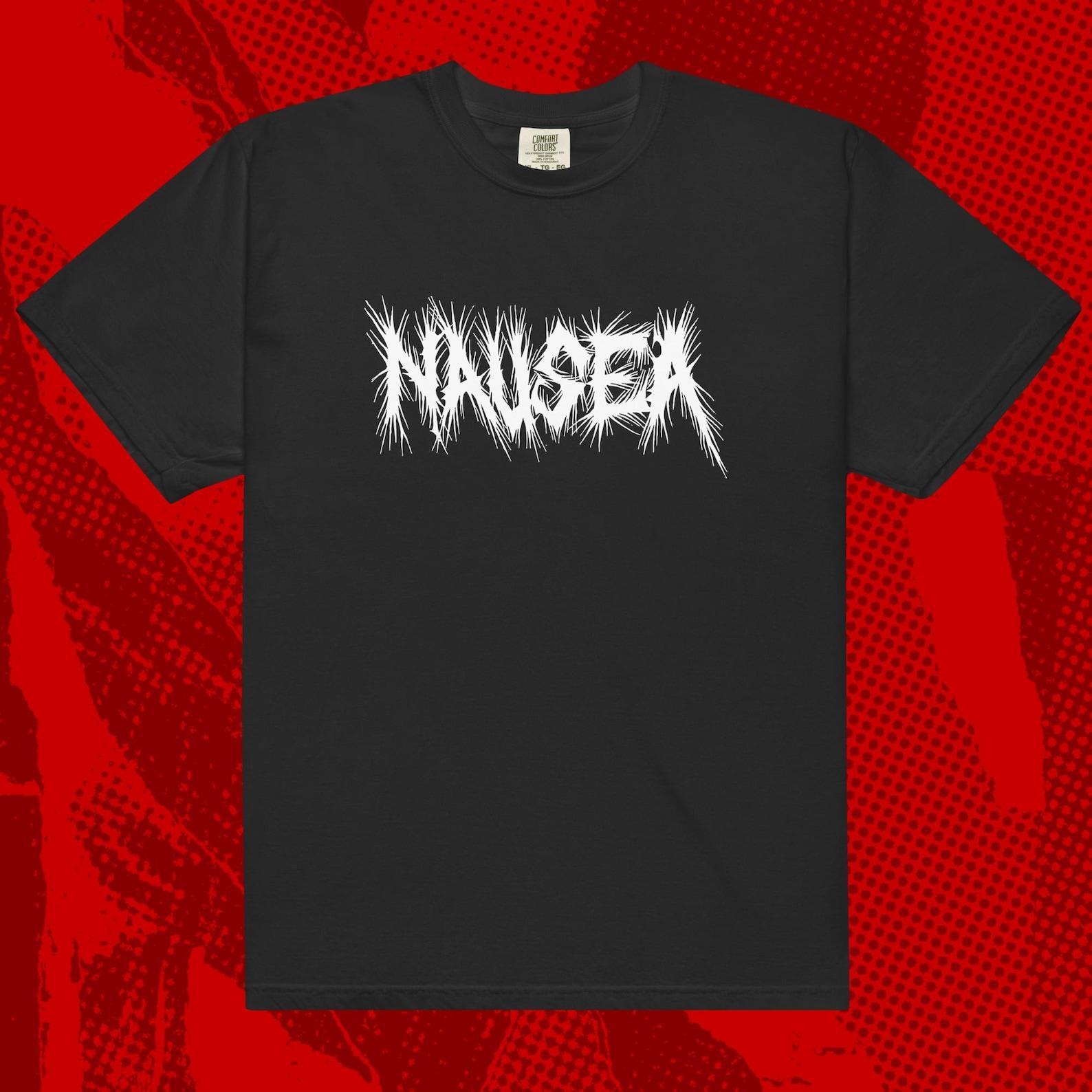 Nausea Logo Shirt | Crust Punk Anarcho Disrupt Aus-Rotten Dystopia S