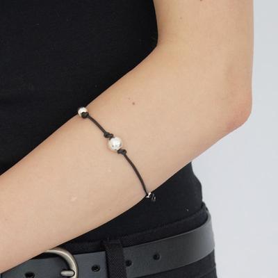 STILL INSTANT Bubble Flow Leather Bracelet
