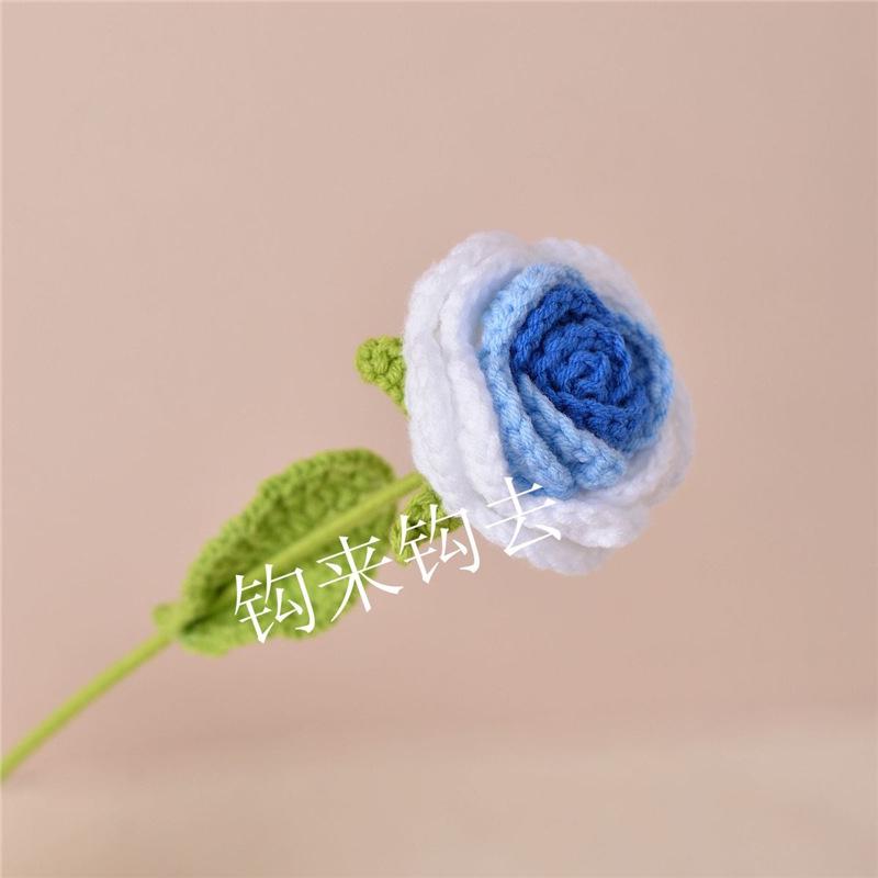 Handmade Knitted Wool Rose - Creative Valentine's Day or Birthday Gift for Girlfriend or Best Friend