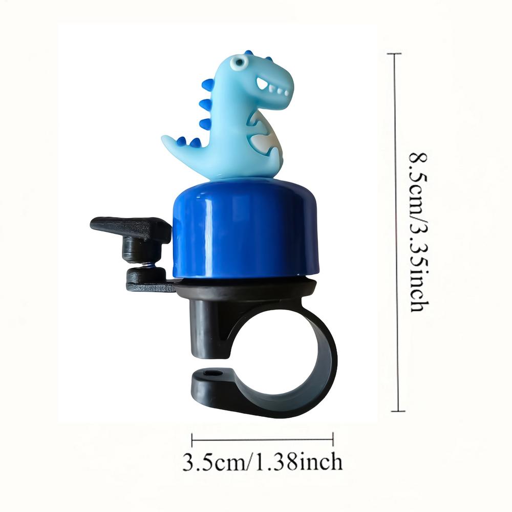 Metal Dinosaur Bike Bell Loud Crisp Sound Cartoon Horn For Kids Adults Women, Fits Scooter Cruiser Bicycle, Road Path Driveway