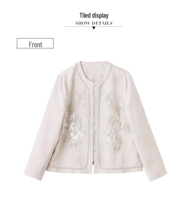 2025 Spring & Autumn Embroidered Jacket - Chinese and International Style (RX9202)