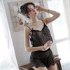 Sexy Pajamas Women's Erotic Underwear Small Breasts Show Large Perspective Temptation Split Lace Loungewear Passion Suit Wholesale