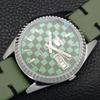 REFURBISHED JAPAN MADE SEIKO 5 AUTOMATIC MENS WATCH GREEN DIAL CUSTOM a440022-2 QV90-a440022