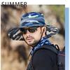 Foldable Bucket Hat for Adult Teenagers Wide Brim Foldable Fisherman Hat Spring Summer Anti-uv Hat Camouflage Design