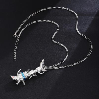Fish Bone Necklace Unique Necklace Stainless Steel Neck Jewelry Pendant Necklace for Women Seeking Distinctive Styles