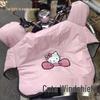 Pink Kitty Universal Electric Car and Motorcycle Windshield Cover with Fleece Lining - Waterproof and Windproof for All Seasons