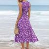 Women's Printed Camisole Sleeveless Comfortable Beach Vacation Dress
