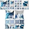 Luxurious Blue Simple Pattern Pillow Cases For Home Decor Car And Sofa