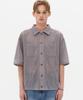 TRILLION Oversized Crochet Net Collar Short Sleeve Knit (Lavender)