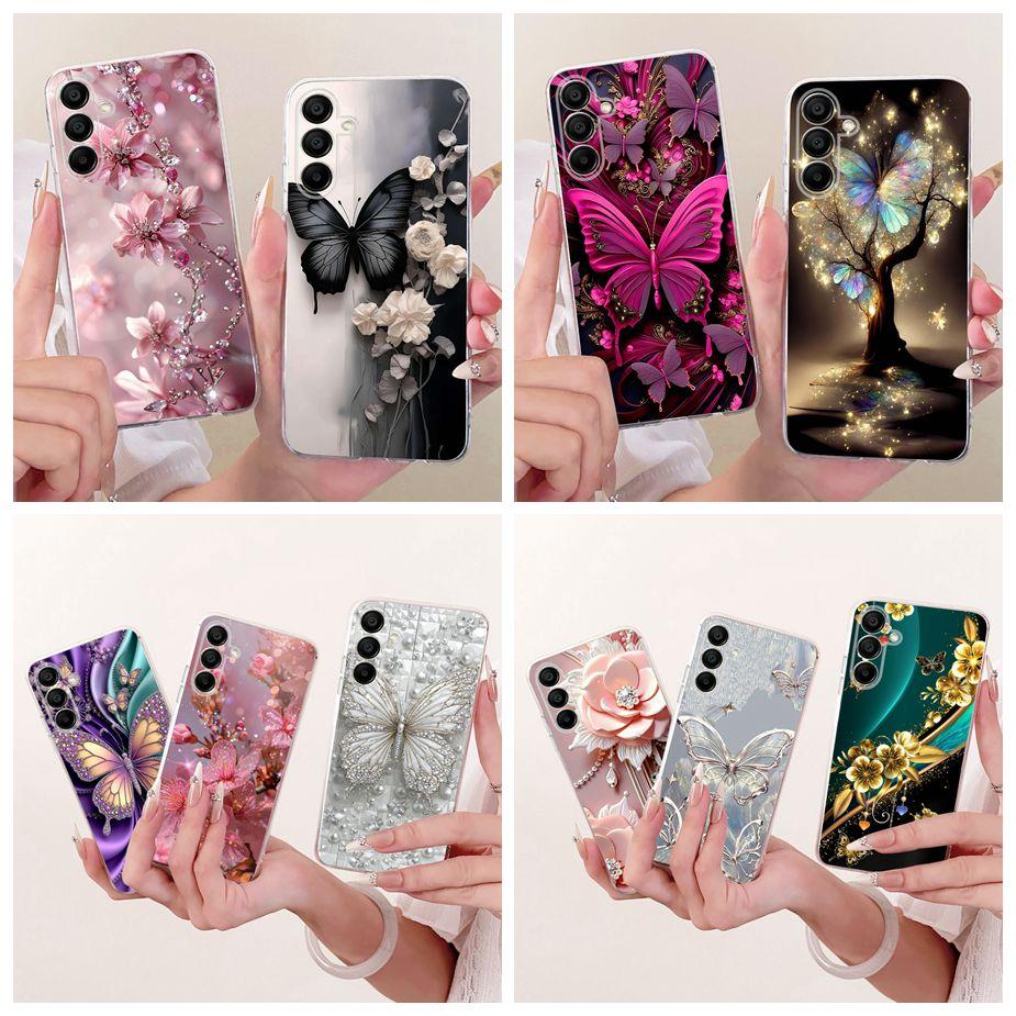 For Samsung Galaxy A56 5G Case A16 A26 A36 New Butterfly Painted Cover Silicone Case For Samsung A16 A 26 Galaxy A36 Soft Fundas