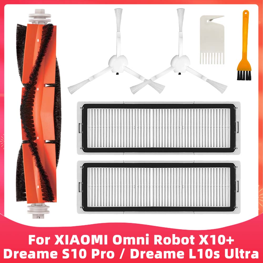 Fit For ( Xiaomi Mijia Omni Robot X10+ / Dreame S10 Pro / Dreame L10s Ultra SE ) Brush Filter Mop Dust Bag Accessory Part