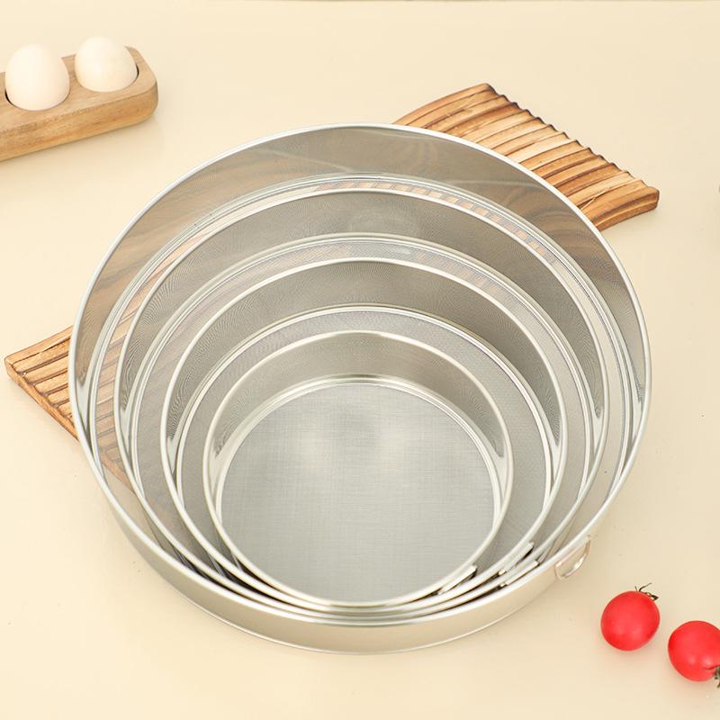 304 Edelstahl Mehl- und Puder-Sieb zum Backen
