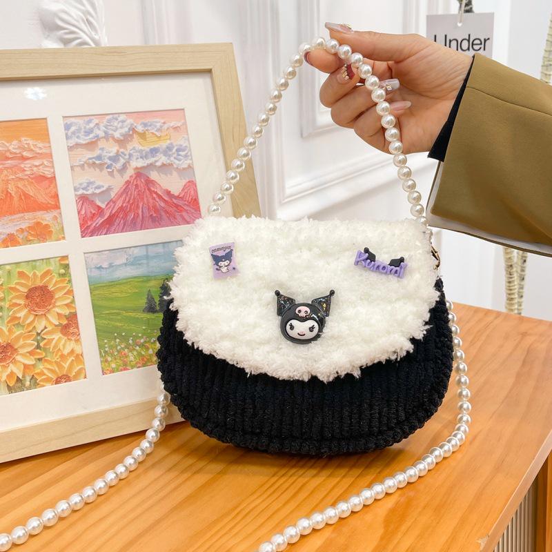 Handmade Knitted Cat & Dog Crossbody Bag DIY Kit - Plush Gift for Girlfriend