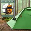 Wood Burning Stove, Folding Portable Wood Stove, Tent Stove for Heating, Camping Stove include