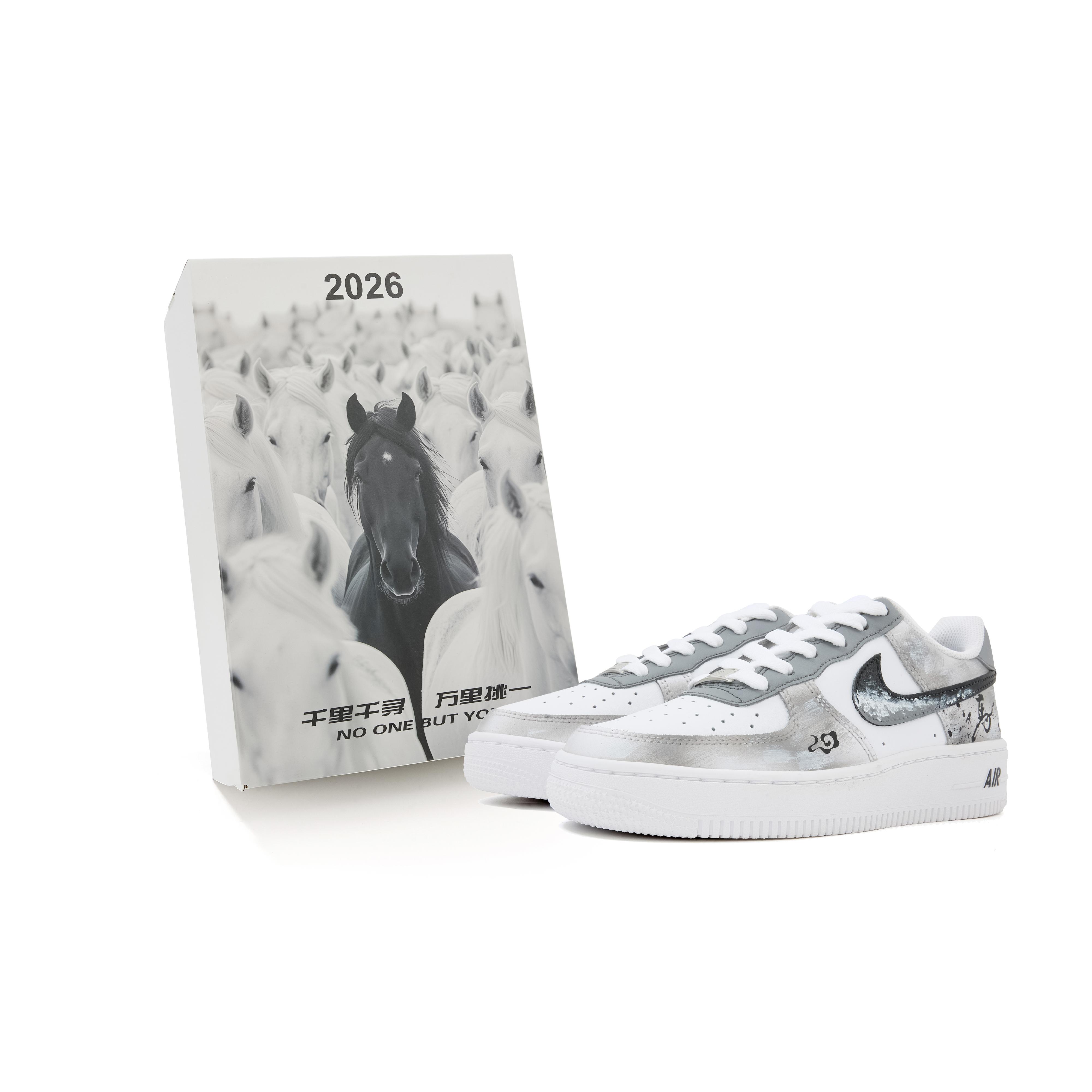 

Nike Air Force 1 Abrasion Resistant Low top Skateboard Shoes Unisex White Gray CW2288-111(Team44-) 42.5