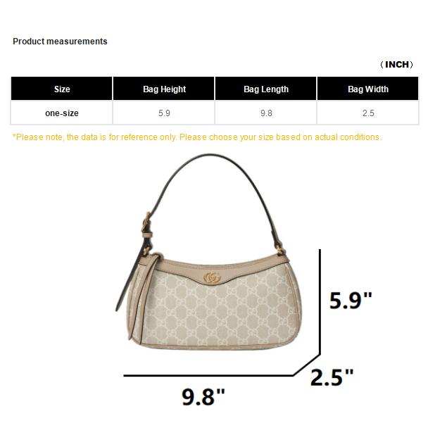 Gucci Ophidia Classic Interlocking G Logo Canvas And Leather Shoulder Bag Women Handbags 735145-UULBG-9683