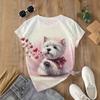 Women's Short Sleeve 3D Personality Pattern Loose Top T-Shirt