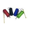 New style High Quality Medicine Box with Keychain Metal spoon Snuff bottle Aluminum Sealed Storage Portable Gifts for Men