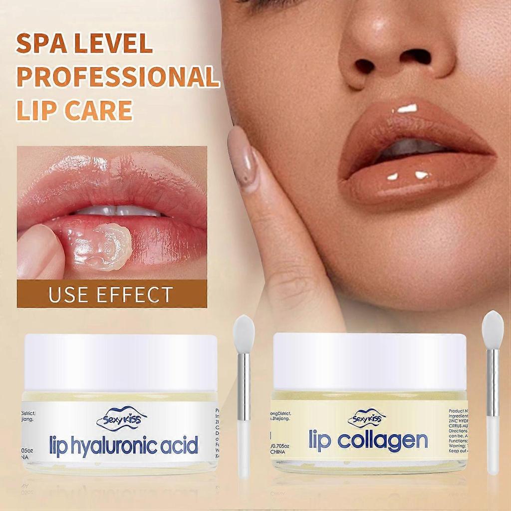 Hyaluronsäure Lippen-Schlafmaske, Hyaluronsäure Lippenmaske über Nacht, Lippen-Aufpolsterer, Lippenbalsam zur Reparatur von Lippenfalten und zum Aufpolstern, Natürliche Feuchtigkeitsversorgung für