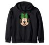 Disney Minnie Mouse Happy Christmas Holiday Headband Zip Hoodie