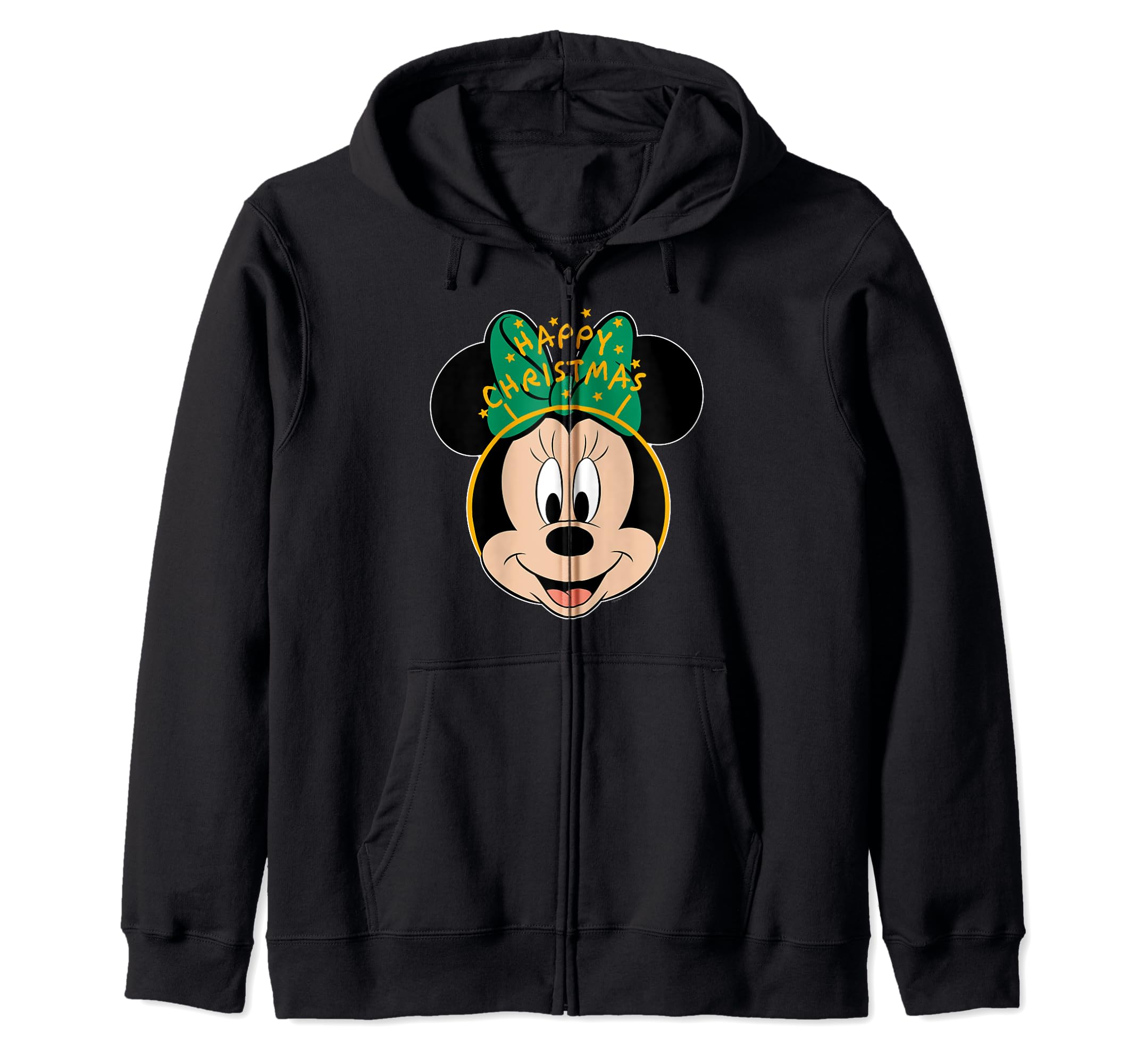 

Disney Minnie Mouse Happy Christmas Holiday Headband Zip Hoodie чёрный